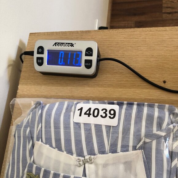 Jodi Kristopher Dress Womens 3 Blue Stripe Mini Fit & Flare Full Floral Applique - Picture 12 of 12